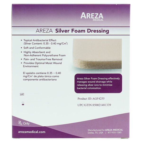 Foam con Plata Areza back DAQ