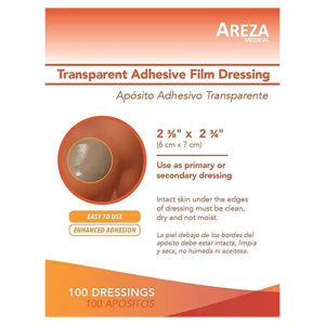 Apósito adhesivo transparente de 7cm x 6cm Areza - DAQ Distribuidora de Apósitos